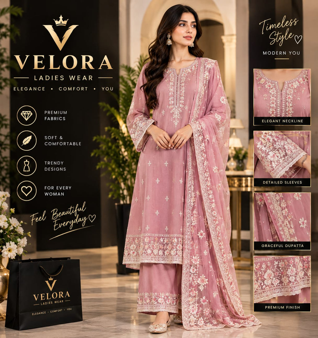 VELORA Women Elegant Casual Dress Premium Fashion Collection