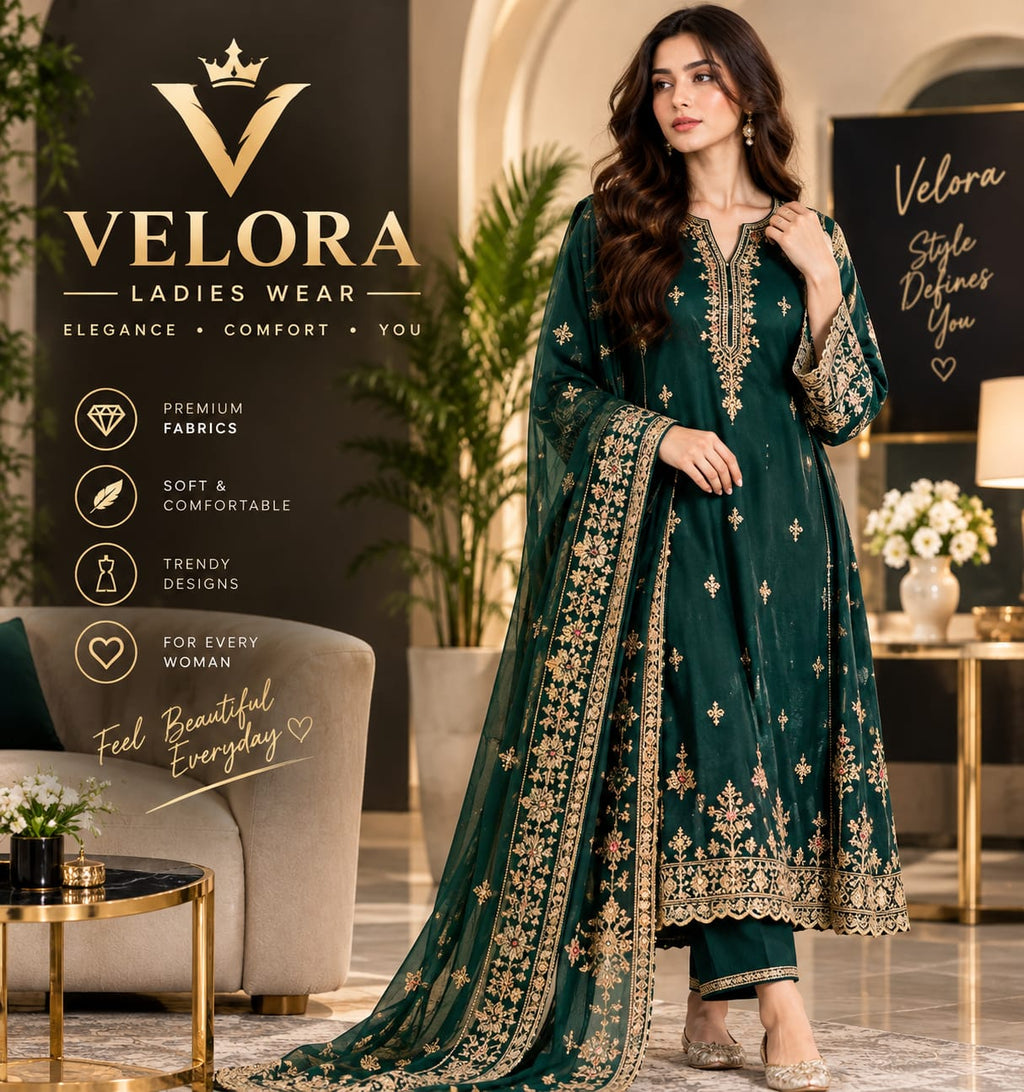 VELORA Women Elegant Casual Dress Premium Fashion Collection